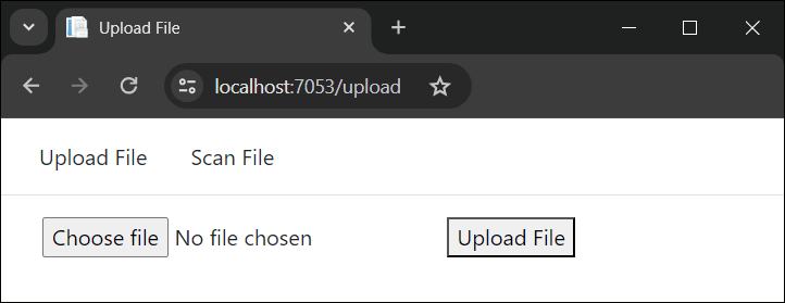 Upload file form